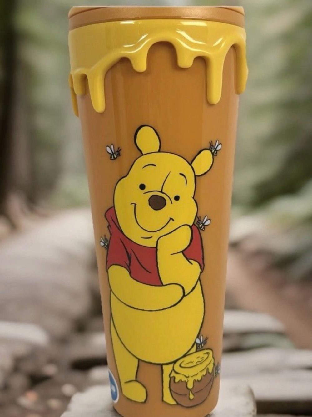 Disney Winnie The Pooh 24 Oz. Spill Resistant Honey Hunny Drip Tumbler Cup New